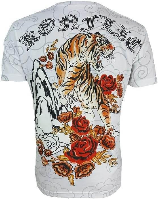 Konflic Mens MMA Style Graphic T-Shirt Tiger - Konflic USA