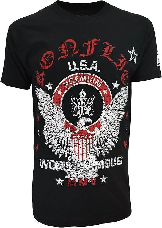Konflic Premium Eagle Style World Famous T-Shirt - Konflic USA