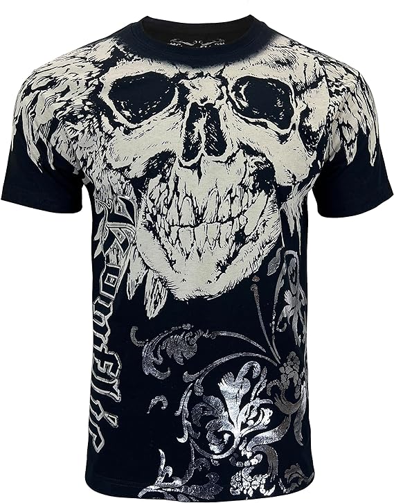 MMA Style Crew Neck T-Shirts Half Sleeve Black Heroes T Shirt