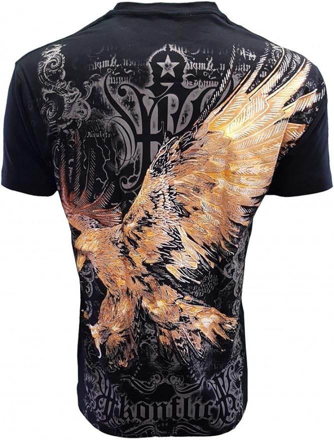 Konflic mens Golden Eagle Crew Neck - Konflic USA