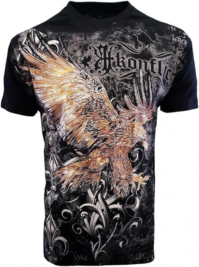 Konflic mens Golden Eagle Crew Neck - Konflic USA
