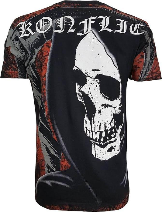 Men's Grim Reaper Skull With Big Axes - Konflic USA