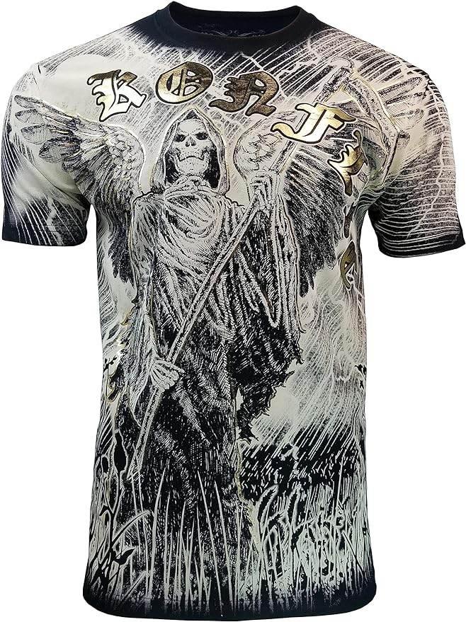 Men's Grim Reaper Skeleton Holding Axes - Konflic USA