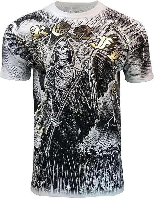 Men's Grim Reaper Skeleton Holding Axes - Konflic USA