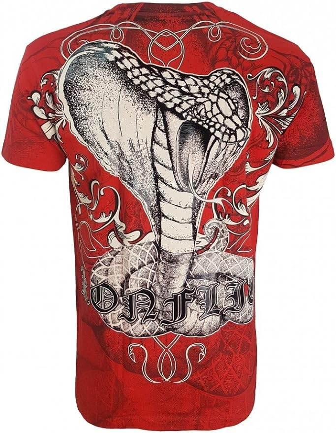 Konflic T shirt Snake With Skulls - Konflic USA