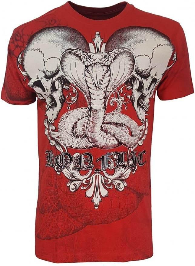 Konflic T shirt Snake With Skulls - Konflic USA