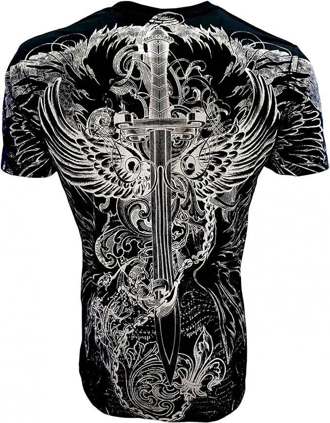 Konflic Mens Eagle Sword With Chains - Konflic USA